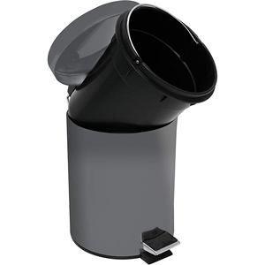 MSV <b>Pedal</b> <b>Bin</b> for Cosmetics, Anthracite Color, 3 Liters, with Removable Inner Bucket - Product Image 3