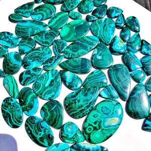 Chrysocolla <b>Malachite</b> Cabochon Lot Wholesale Natural Rare Gemstone Top Grade Quality - Product Image 5