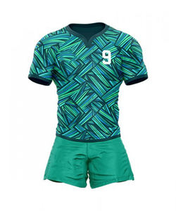 Uniforme de Rugby de Talla Grande Hecho a Medida de Alta Calidad con Manga Corta, Precio Económico, Ropa Deportiva Profesional, Impresión por Transferencia de Calor - Product Image 1