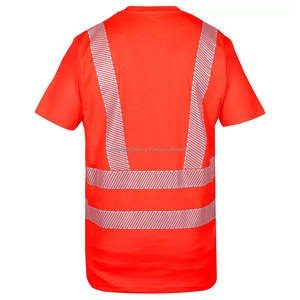 T-shirts de sécurité routière 2025, t-shirt de chantier de haute qualité, manches courtes, bandes réfléchissantes 3M, t-shirts de travail haute visibilité pour hommes - Product Image 6