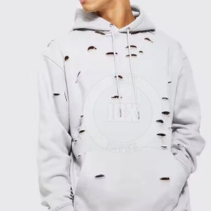 Winter Weat Warm Material Cotton Blended Hoodie High Street New Article To Wear Men Sudaderas con capucha desgastadas - Product Image 3