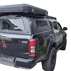 Toldo de aluminio de ajuste personalizado para Mitsubishi Triton L200 Top Camper impermeable anti oxidado cubierta de tonneau duro accesorios para automóviles