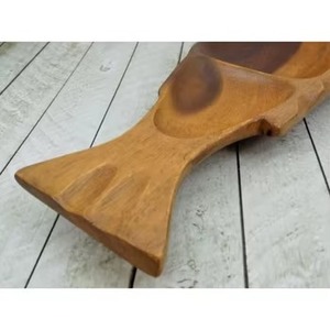 Assiette de service en bois massif en forme de feuille pour restaurant Dessert collations plateau de vaisselle pour accessoires de cuisine et de mariage - Product Image 6