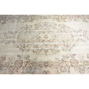 5.7x8.8 ft Turkish Rug, Rug, <b>Brown</b> Patchwork Rug <b>Wool</b> - Product Image 5