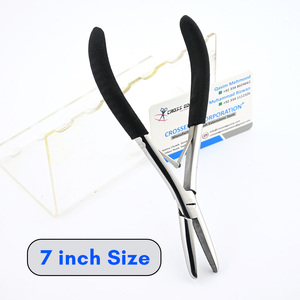 Pince d'extension de cheveux Pince de retrait de perles Outil de sertissage d'extension de cheveux Outil de serrage I-tip Pince Poignée ergonomique pour une prise facile - Product Image 5