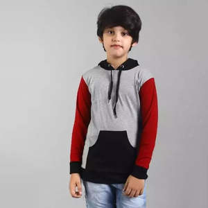 Ensembles de vêtements à capuche avec fermeture éclair personnalisés pour enfants automne hiver en molleton de coton biologique brodé pour enfants et adultes - Product Image 4