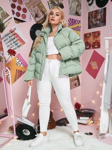 Chaqueta acolchada de mujer de moda de nuevo diseño, ropa informal cálida de invierno, chaqueta acolchada impermeable para mujer - Product Image 3