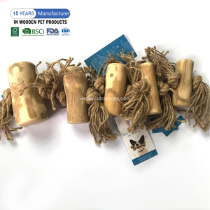 Tendance FSC café bois chien jouet à mâcher en bois produit pour animaux de compagnie Durable naturel chien os jouet pour petits chiens fabriqué au Vietnam - Product Image 3