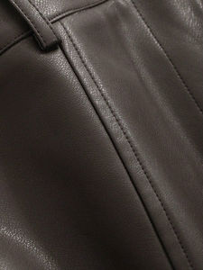 Top Tendance Plus La Taille Longues Jupes Crayon En Cuir PU Double Ceinture Mode Jupe Streetwear Taille Haute Club-Party Mini-Jupes - Product Image 6