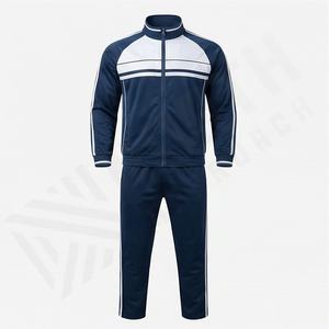 Conjuntos Deportivos Personalizados con Logotipo para Hombre, Conjunto de 2 Piezas con Cremallera, Secado Rápido, 100% Poliéster, Chándales para Correr, Gimnasio y Deporte - Product Image 1