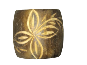 Anneau de serviette en bois artisanal, accessoire de table décoratif pour table à manger, finition naturelle rustique, décoration élégante pour hôtel et restaurant - Product Image 4