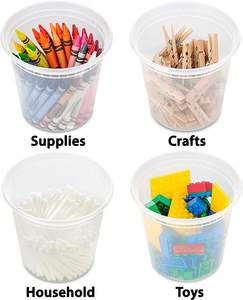 Boîte à aliments en plastique, conteneurs de stockage micro-ondes avec couvercles étanches, tasse de 24 oz pour le stockage des aliments - Product Image 6