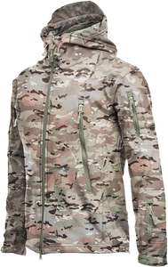 2024 chaqueta impermeable de concha suave para hombre, Abrigo con capucha, forro polar bordado, trabajo de invierno, venta al por mayor, estándar internacional a granel - Product Image 5