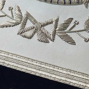 Produit en gros Tablier de maître maçon maçonnique à broderie Tabliers de francs-maçons pour produits Regalia - Product Image 5