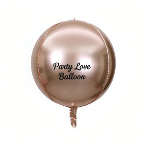 Palloncini Party Love 4D Oro Rosa 56cm Confezione da 12 Pezzi - Product Image 2