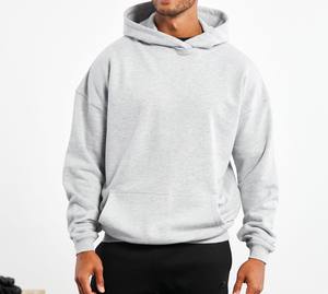 Sudadera con capucha de peso pesado personalizada de diseño de moda con bolsillo de canguro transpirable y cómodo básico mezcla de algodón - Product Image 1