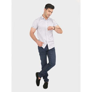Camisa Casual para Hombre KWAN, Corte Regular, 100% Algodón Popelina, Cuello con Capucha, Diseño a Rayas, Tallas XL a 6XL - Product Image 1