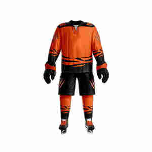 Maillot de hockey brodé personnalisé en sergé cousu et coupé Uniforme de hockey sur glace de la Pro League avec logo de l'équipe - Product Image 3