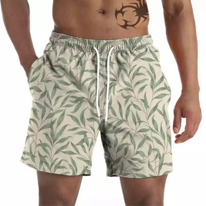 Short de plage d'été pour hommes Maillot de bain Board Shorts de plage avec poches Short de bain tendance - Product Image 5