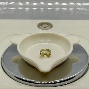 El MEJOR PRECIO DE CALIDAD EN Mossinate Zafiro natural Color amarillo Piedras preciosas en bruto sueltas Corte ovalado en la mejor calidad maravillosa - Product Image 2