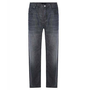 กางเกงยีนส์ผู้ชายทรงสกินนี่ แบรนด์ดัง คุณภาพสูง สีเทาฟอก ไซส์ใหญ่ ลายแถบข้างเย็บติด ปี 2025 สินค้ามาแรง - Product Image 4