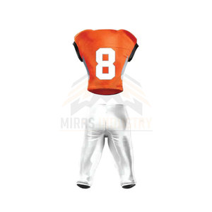 Uniforme de football américain sur mesure de haute qualité en gros, taille XL Plus, 100% polyester, respirant, léger, séchage rapide, sport - Product Image 2