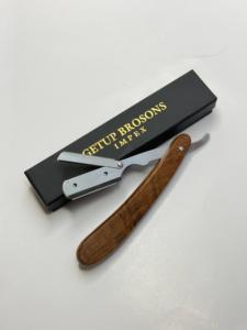 <b>Single</b> <b>Blade</b> Stainless Steel Men's Wet Shaving High Quality Disposable Safety <b>Razor</b> Wood Design Customizable Available - Product Image 5