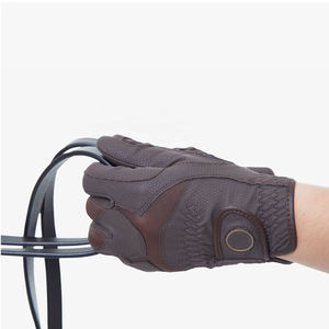 Meilleur fabricant de gants d'équitation en cuir/virole synthétique personnalisés - Couleurs/logos personnalisables, service OEM, équitation adulte - Product Image 6
