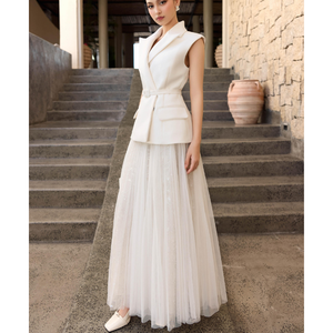 กระโปรงแฟชั่นหรูหราสำหรับผู้หญิง Enzo LEO OEM ODM เสื้อผ้าจากเวียดนาม - Product Image 4