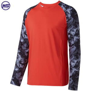 Comfortable Custom Made Plus Size Street Wear Heavy Cotton Fabric Sublimation New Design Long Sleeve Crewneck <b>Men</b> Fishing <b>Shirts</b> - Product Image 2