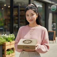 Boîte à biscuits recyclable en papier rigide de qualité alimentaire stratification mate gaufrage revêtement UV pour Biscuit Snack produit congelé