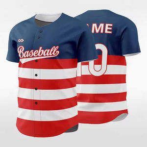 OEM Best Selling Men's Striped Baseball Jersey 100% Polyester Quick-Dry Sportswear 100% Customizable Made in Pakistan - Product Image 4