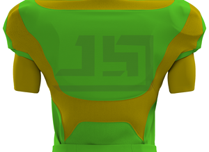 Maillot de football américain léger en mélange polyester/coton, séchage rapide, respirant, personnalisable avec le nom de l'équipe, tailles adultes unisexes - Product Image 5
