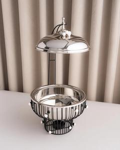 Diseño elegante Plato de frotamiento Aspecto árabe Soporte personalizado Acabado Decorativo Medio Oriente Calentador de servicio de comida Buffet Chaffers - Product Image 6