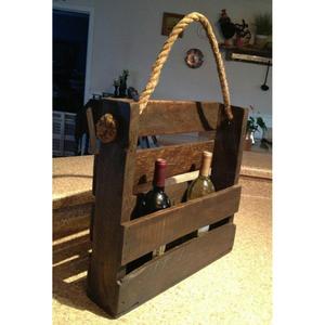 Logotipo personalizado Durable Caddy Bottle Stand Bar Uso de servicio Cerveza Vino Champán Caddy Bottles Holder Rack con asa - Product Image 2