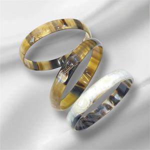 Brazaletes de Cuerno de Búfalo Natural, Joyería Artesanal de Cuerno de Búfalo - Product Image 6