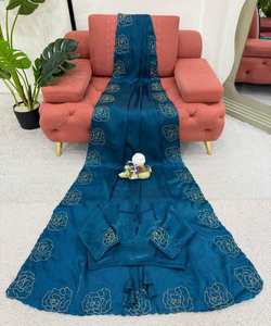 Impresionante Sari de Seda Kanjivaram para Mujer con Elegante Bordado Nupcial y Estilo Tradicional de Boda Sari / Sari / Shari - Product Image 6