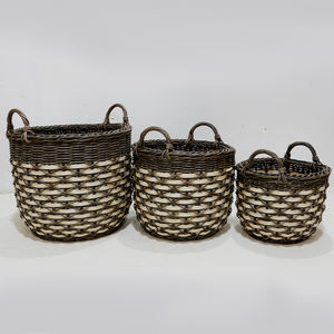 Artex Dong Thap Factory Woven <b>Storage</b> Basket Handmade Organizer for Home <b>Office</b> <b>Storage</b> and Kitchen Organization Use - Product Image 3