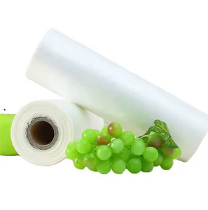 HDPE Ldpe plástico transparente producir rollo bolsa transparente verduras embalaje alimentos bolsas de plástico en rollo para supermercado - Product Image 4
