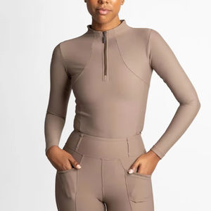 Pantalons d'équitation athlétiques pour femmes, légers, respirants, évacuant l'humidité, en tissu tricoté extensible, pour l'équitation à cheval - Product Image 1