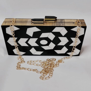 Elegante bolso de mano con cuentas amarillas para mujer, Mini bolso de metal, precio de fábrica, venta al por mayor para adorno de jardín - Product Image 4