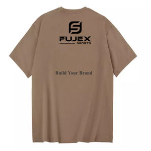 เสื้อยืดผู้ชายผ้าคอตตอนพรีเมี่ยมน้ำหนักมาก250กรัมโอเวอร์ไซส์ไหล่ตกพิมพ์ลายสไตล์ยอดนิยม - Product Image 3