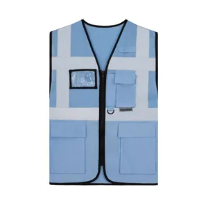 Gilet en maille multifonctionnel avec autocollants et lumières réfléchissantes, articles promotionnels - Product Image 2