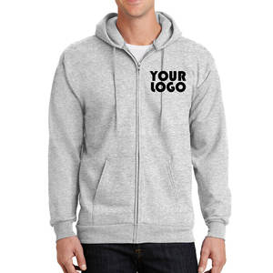 Tri-blend Fleece Zipper Hoodies Hooded Heavy Weight Fleece Slim Fit Sized Men Hoodies - Product Image 2