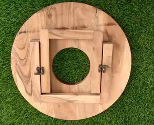 โต๊ะกลมแบบพับได้สไตล์วินเทจสำหรับปิกนิกกลางแจ้งและของตกแต่งสวนในบ้านขายส่งสำหรับห้องครัวและเวิร์กชอป - Product Image 6