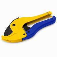 Cortador de Tubos de PVC con Trinquete, Herramienta para Cortar Tubos de Plástico de 0-42 mm, para Instalaciones de Plomería