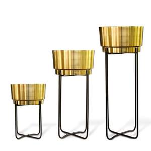 Elegant 3 Piece Metal Flower <b>Pot</b> <b>Stand</b> Durable High Quality for Indoor Outdoor <b>Plant</b> Display Space Saving <b>Stand</b> Set for Garden - Product Image 5