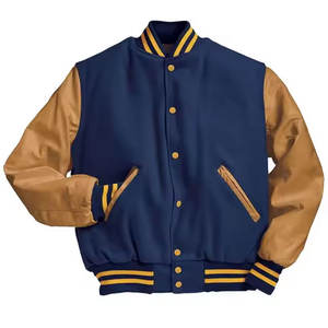 Chaqueta de béisbol universitaria de manga larga de último diseño para hombre, estilo de manga regular, servicio OEM disponible - Product Image 5