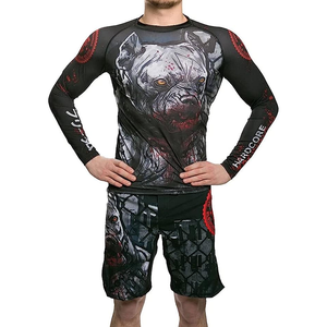 เสื้อรัดกล้ามเนื้อแบบรัชการ์ด MMA เสื้อรัดรูปพิมพ์ซับลิเมชันตามสั่ง - Product Image 3