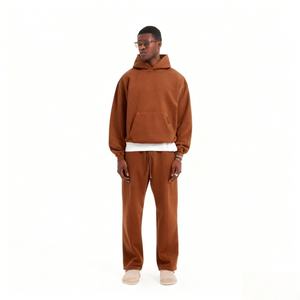 Conjunto de Sudadera con Capucha y Pantalones Deportivos Yingtenidi con Logotipo Personalizado, Felpa Francesa, para Hombre, Grueso, de Algodón, Talla Grande - Product Image 2